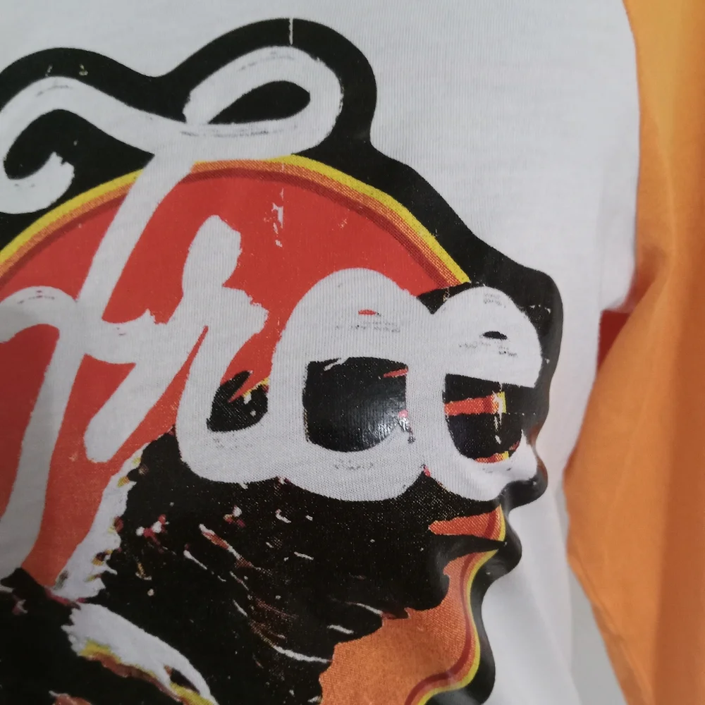 True Religion Live Free & Eagle Graphic Baseball Jersey Raglan Sleeve Retro - Picture 4 of 11